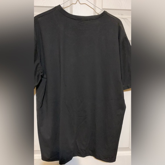 Black Graphic Tee with Yellow Text - Picture 4 of 5